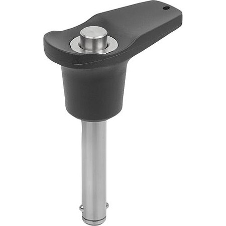 Kipp Ball Lock Pins with L-grip, self-locking, precipitation hardened K0792.112606030